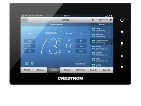 Smart Home Crestron Lance Son Nouvel Cran Tactile Tsw Smart