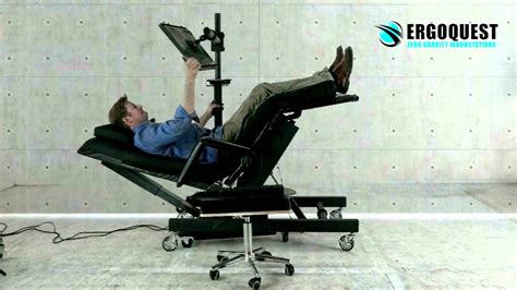 Zero Gravity Chair 4 With Height Adjustable Monitorlaptop Stand Youtube