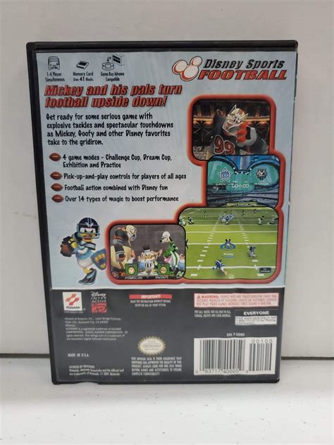 Disney Sports Football Gamecube Goliath Toys And Retro Games
