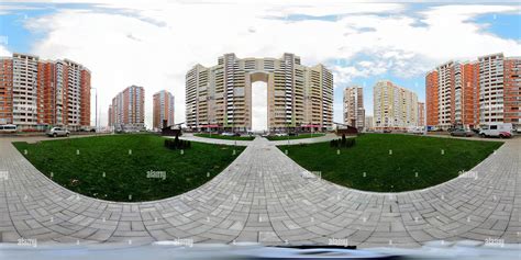 360° view of Skyscrapers districts New City - Alamy