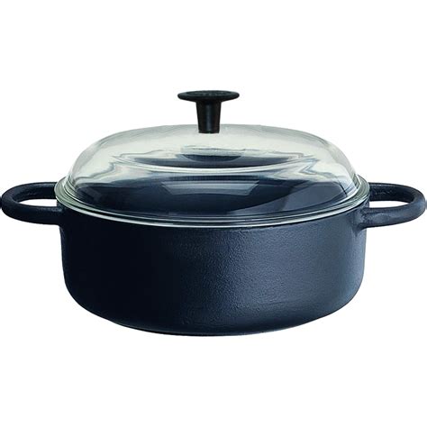 20mo Finance Maestro 3 Quart Cast Iron Casserole With Glass Lid