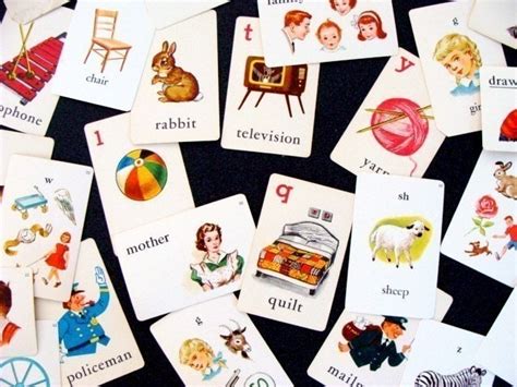 Very Vintage Picture Flash Card Lot Etsy