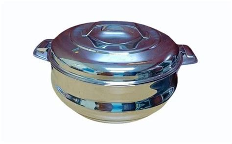 Litre Stainless Steel Double Walled Hot Pot For Home Size Inch