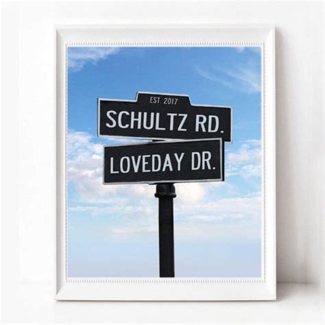 Wedding Road Signs Etsy