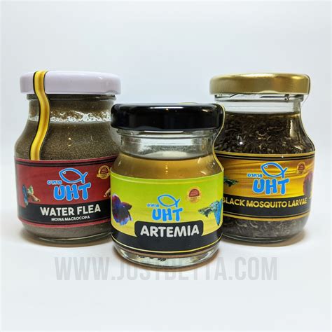 UHT Food - Fish Food for All Growth Stages (Artemia / Water Flea / Mosquito Larvae) | Shopee ...