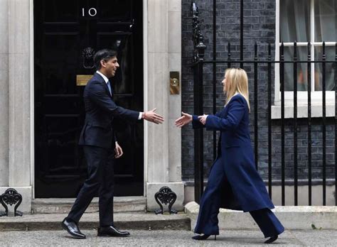 Rishi Sunak E Giorgia Meloni A Downing Street Dago Fotogallery