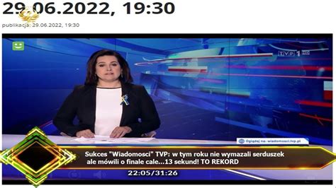 Sukces Wiadomosci TVP w tym roku nie wymazali serduszek ale mówili o