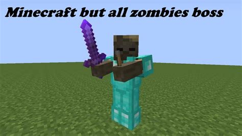 Minecraft but all zombie boss Minecraft Data Pack