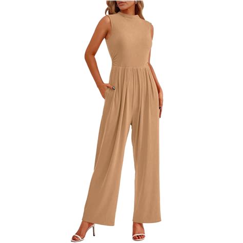 Vine Womens Summer One Piece Jumpsuits Dressy Casual Outfits Sleeveless