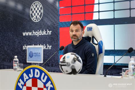 Trener Ivan Leko uoči utakmice Hajduk Šibenik HNK Hajduk Split