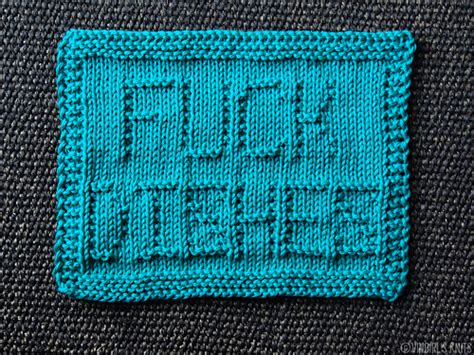 Ravelry Fuck Dishes Dishcloth Pattern By Michelle Bernard GetKnitfacedInCO