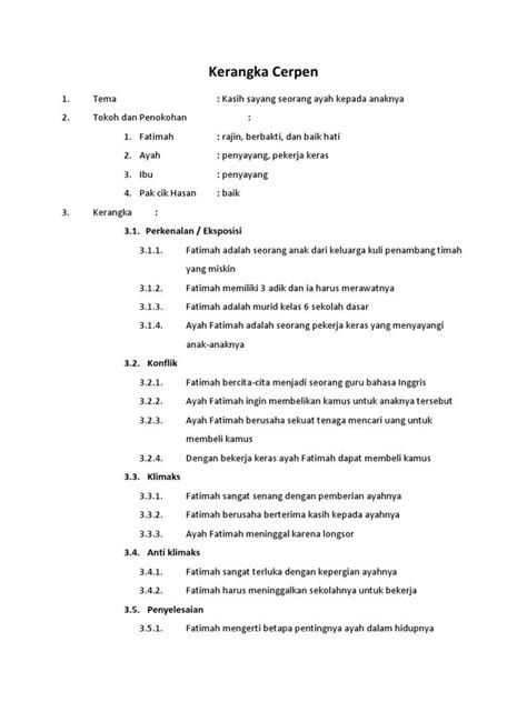 Contoh Outline Novel 53 Koleksi Gambar