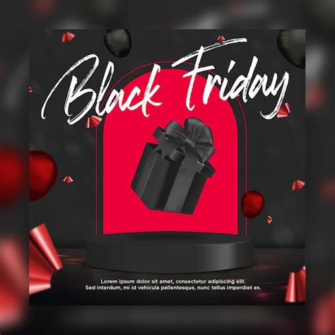 Premium Psd Black Friday Banner Social Media Instagram Template