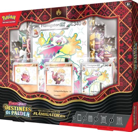 Pokemon Coffret Flamigator Ex Destinee De Paldea Boosters Promos