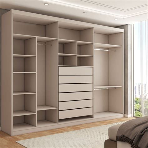Guarda Roupas Casal Mdf - Guarda-Roupa Casal Córdoba 6 Portas 6 Gavetas 100% Mdf com Espelho ...
