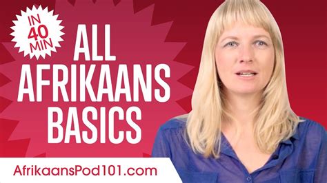 Learn Afrikaans In 40 Minutes All Basics Every Beginners Need Youtube