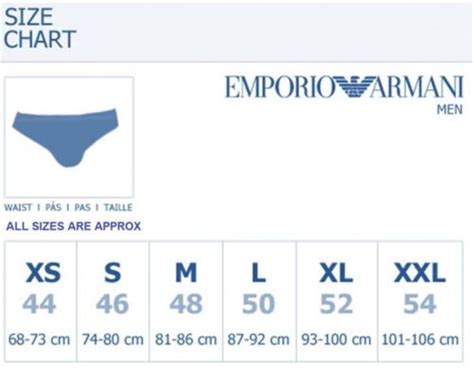 Total 59 Imagen Armani Mens Underwear Size Chart Abzlocalmx