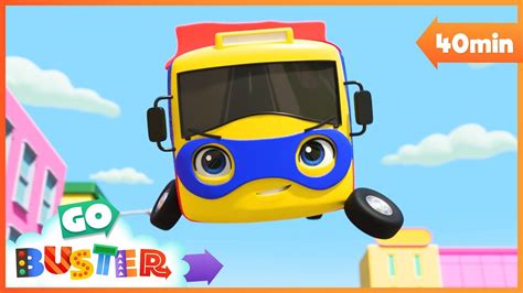 Super Hero Buster Saves The Day Go Buster Bus Cartoons And Kids