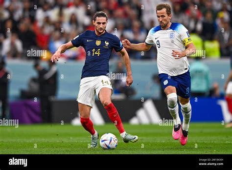 Lusail City Qatar December 10 Adrien Rabiot Of France Battles For