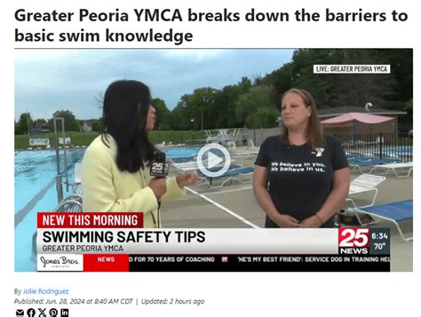 Greater Peoria Ymca Breaks Down The Barriers To Basic Swim Knowledge