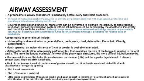 Intubation And Anatomy Of The Airway And Anesthesia