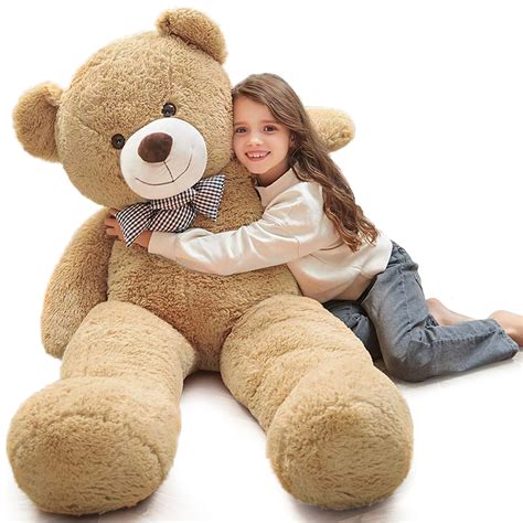 Morismos Giant Teddy Bear 4ft Stuffed Animal Soft Big Bear Plush Toy