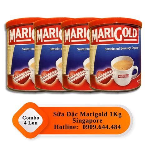 Combo Of 4 Cans Marigold Condensed Milk 1kg Imported Singapore