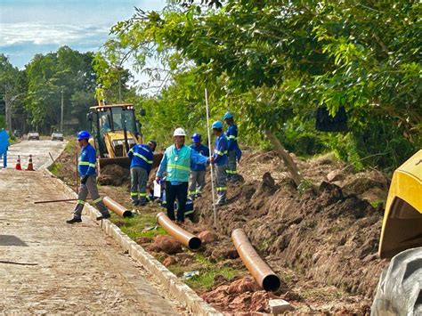 Esgotamento Sanit Rio Obras Atingem Km De Rede Coletora De Esgoto