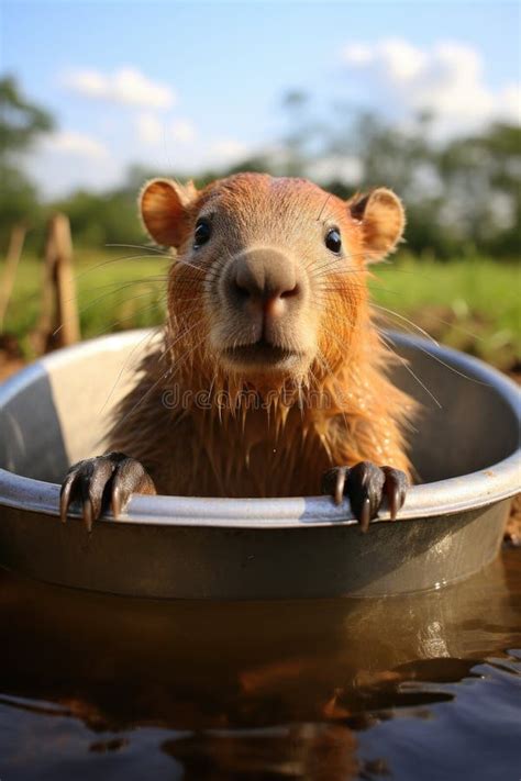 A Small Animal In A Bowl Stock Illustration Illustration Of Small