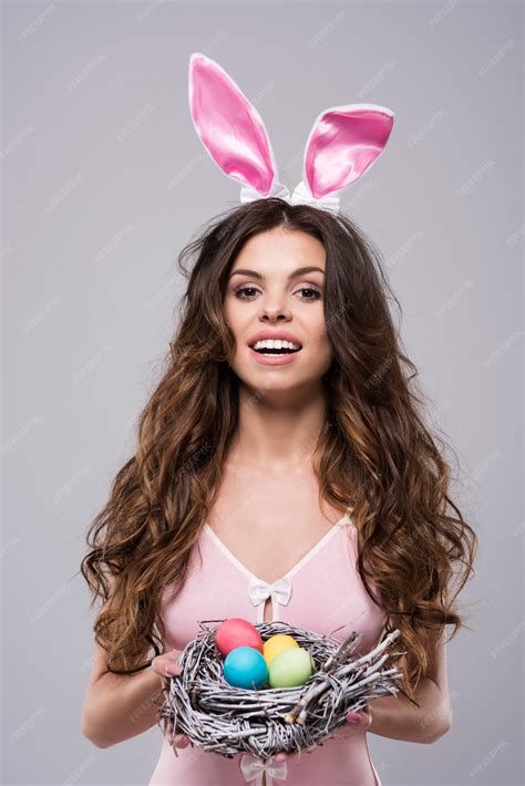 Free Photo | Woman wearing sexy bunny costume