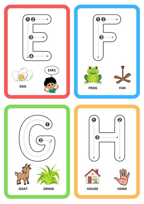 Free printable alphabet flashcards – Artofit