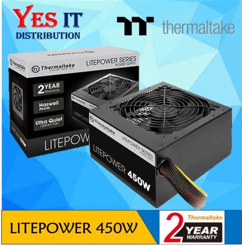 Thermaltake Litepower 450w 550w 650w Power Supply 2year Warranty Lazada