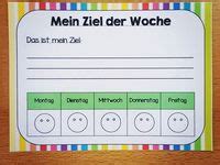 Wochenziel Ideen Grundschule Unterricht Ideen Schulideen