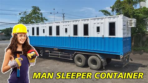 Portacamp Man Sleeper Container Mess Karyawan Kontainer Youtube