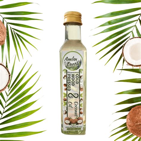 Pure Cold Pressed Coconut Oil Amlin Earth