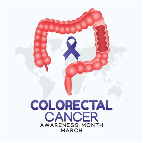 Colorectal Cancer Awareness Month Vector Illustration 5481009 Vector