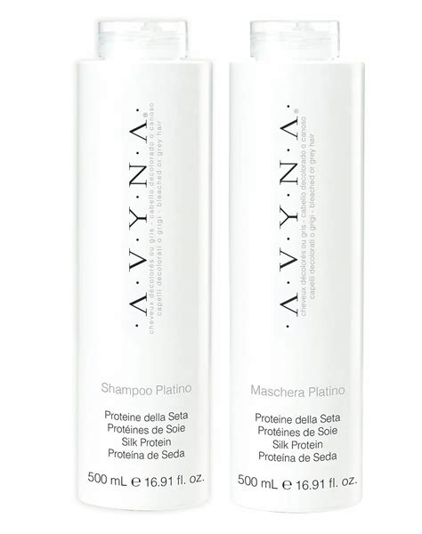avyna platinum silk protein champu  maschera acondicionador set