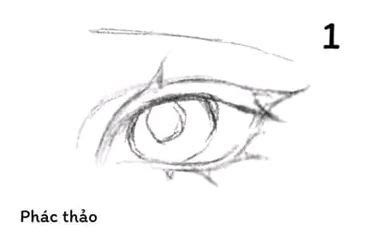 ve mat nham anime hinh ve mat anime cach ve goc nghieng anime hinh