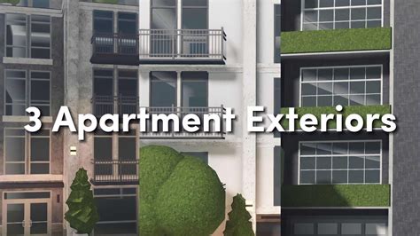 Bloxburg Apartment Exteriors K K K Bloxburg Speedbuild