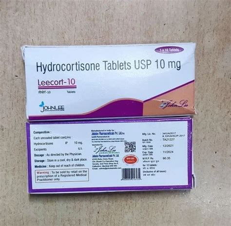 Hydrocortisone 10 Mg Tablet at best price in Nagpur by Ram Medical ...