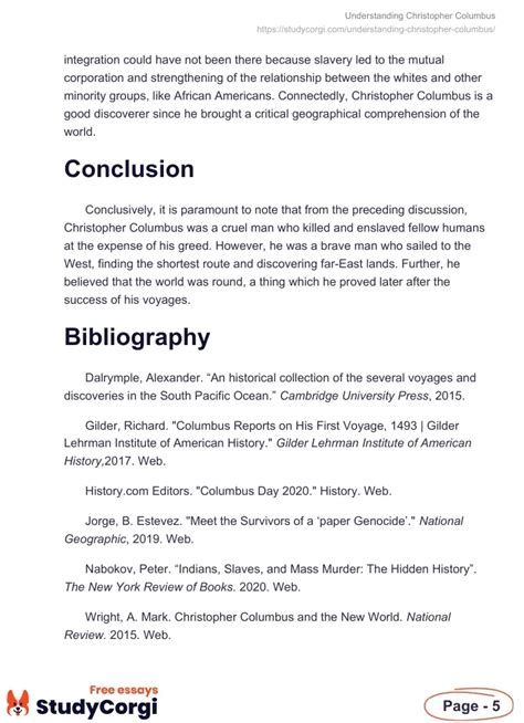 Understanding Christopher Columbus Free Essay Example