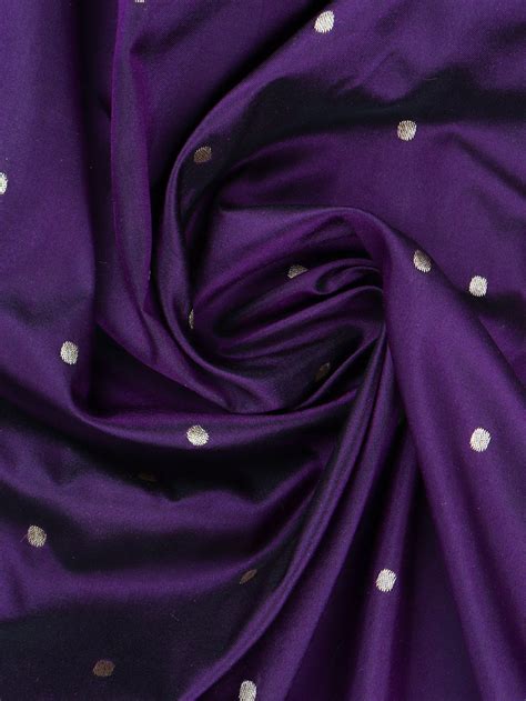 100 Pure Silk Shirt Fabric Violet