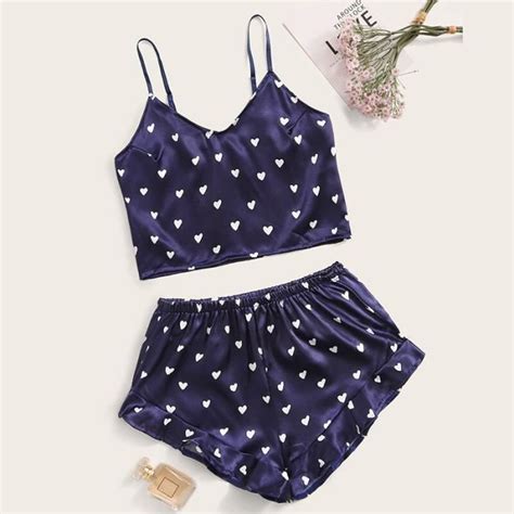 Pyjama Ensemble Pyjama En Dentelle Et Soie Pour Femmes Lingerie Sexy Bretelles Peignoir