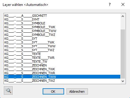 Details zu Layer wählen Knowledge base AutoCAD LINEAR