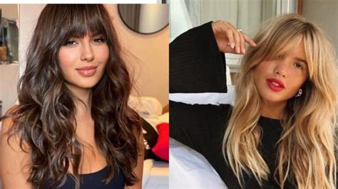 Tipos De Franja Longa - 15 Cortes de Cabelo Feminino com Franja Longa: Inspirações e Tendências ...