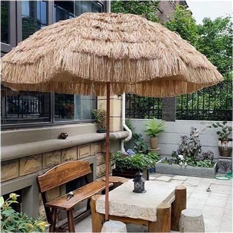 Parasol Parasol De Jardin Ext Rieur En Chaume Parasol De Plage De