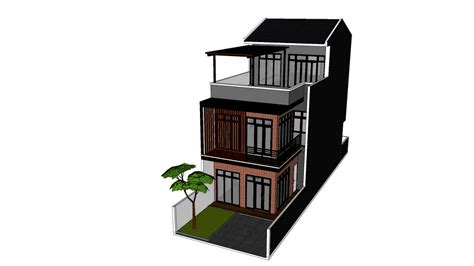 Desain Rumah 3 Lantai 3d Model
