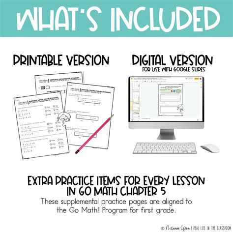 Go Math Chapter 5 Addition and Subtraction, First Grade - Made By Teachers