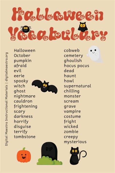 Halloween holiday fonts for creative activities and resources — Digital Maestro Publications