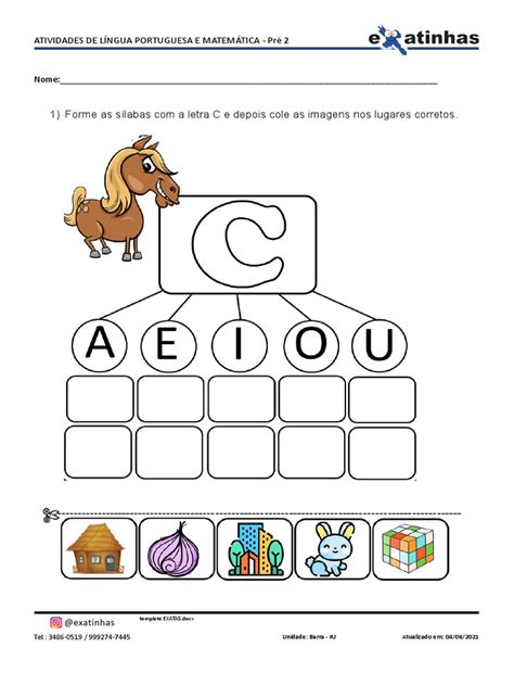 Atividade Pré 2 Pdf - Atividades Pré 2 - 16 - 08 | PDF